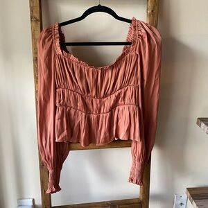 Alter’d State Satin Lone Sleeve Blouse